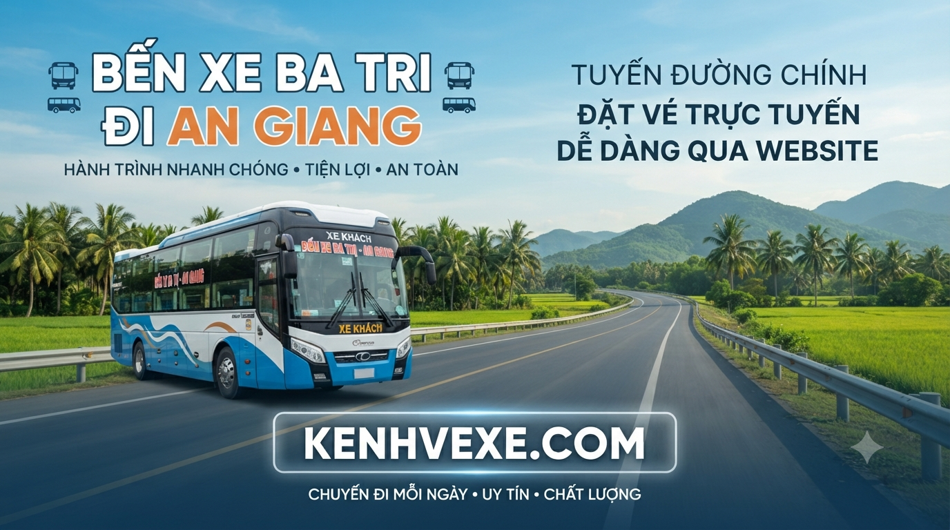 Xe khách Bến Xe Ba Tri đi An Giang