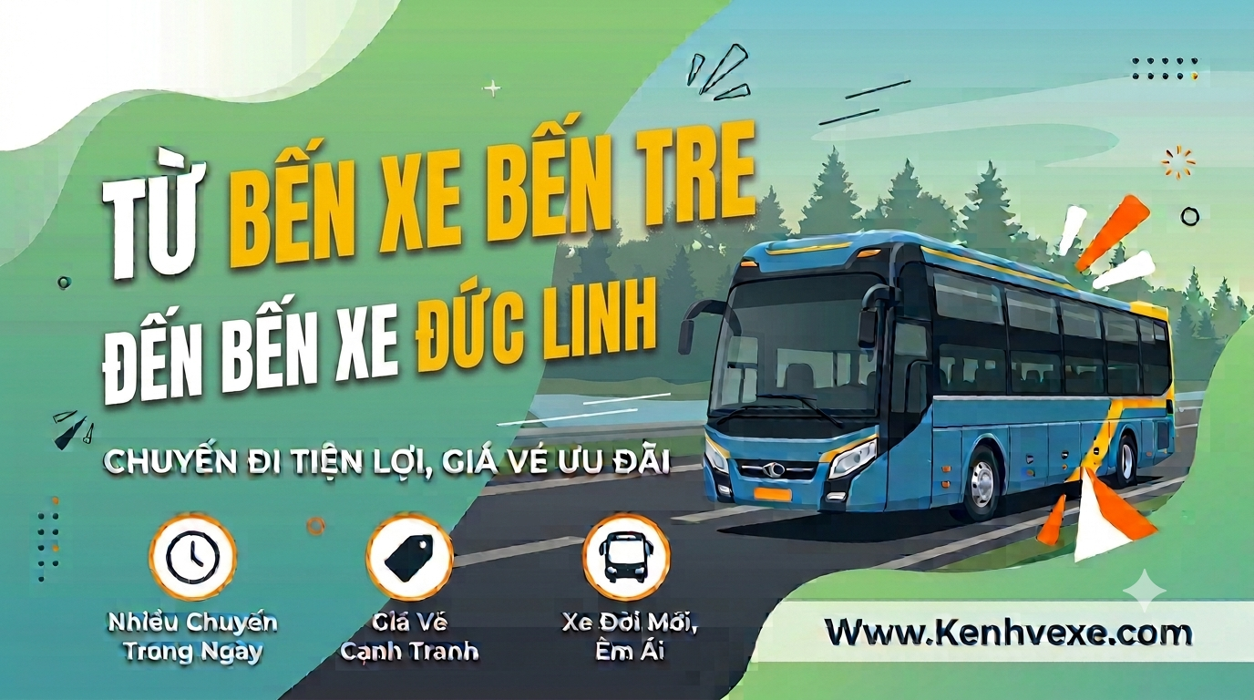 Xe khách Bến Xe Bến Tre đi Bến xe Đức Linh