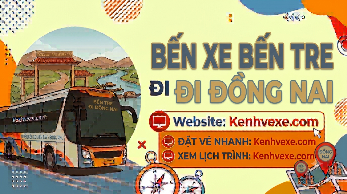 Xe khách Bến Xe Bến Tre đi Đồng Nai
