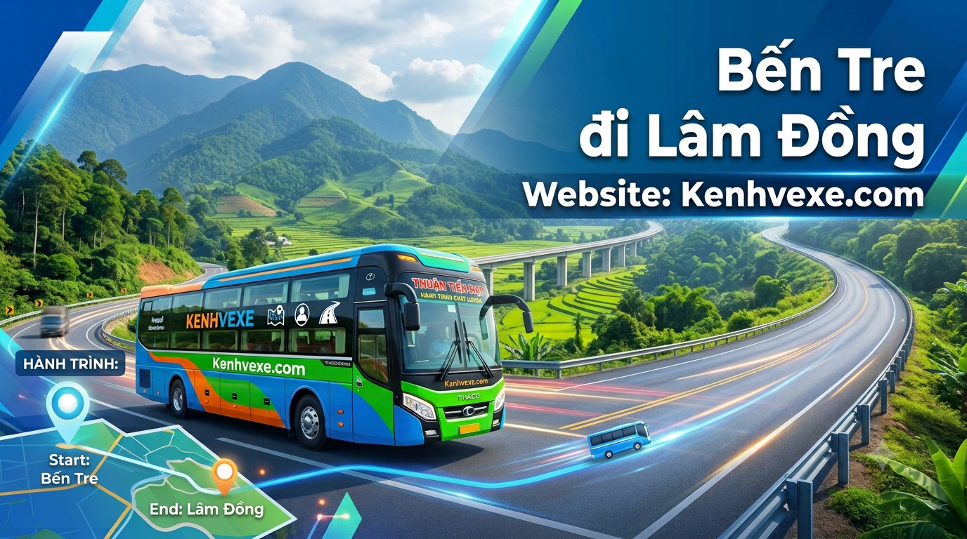 Xe khách Bến Xe Bến Tre đi Lâm Đồng
