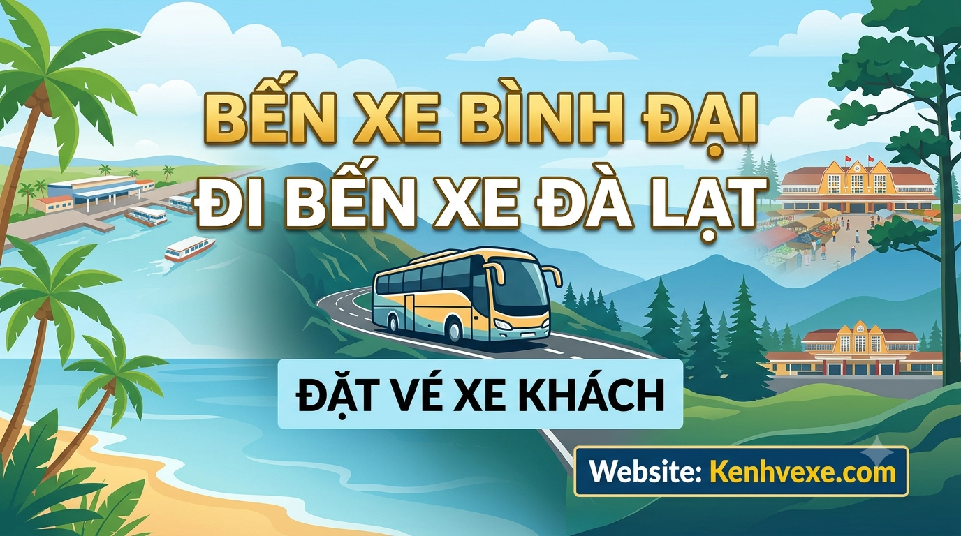 Xe khách Bến Xe Bình Đại đi Bến xe Đà Lạt