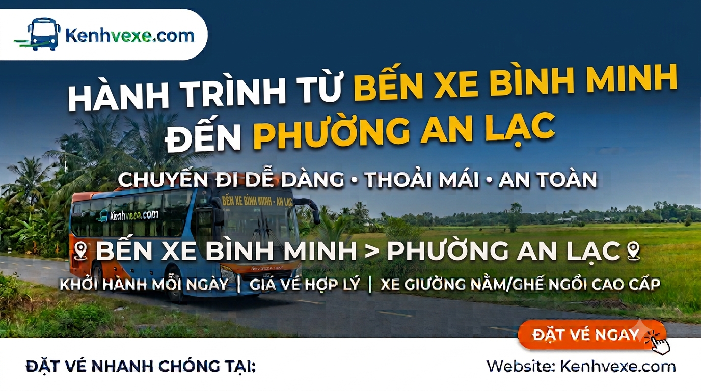 Xe khách Bến xe Bình Minh đi Phường An Lạc