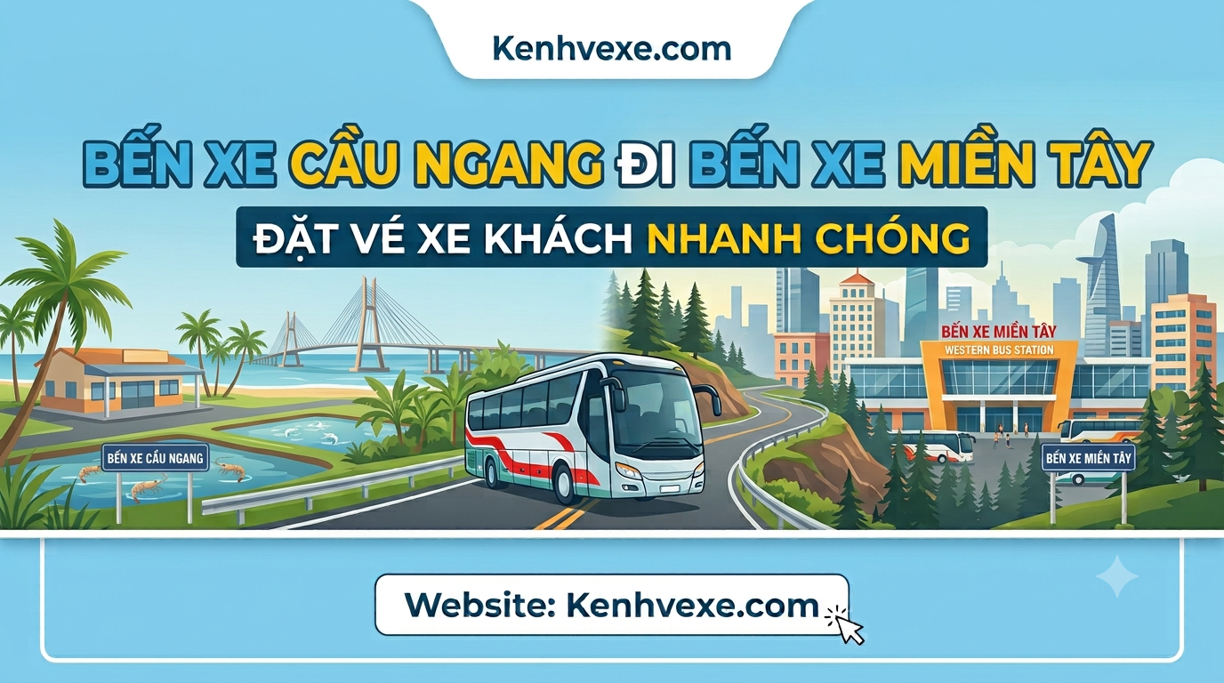 Xe khách Bến Xe Cầu Ngang đi Bến xe Miền Tây