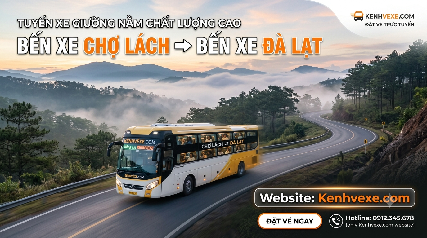 Xe khách Bến Xe Chợ Lách đi Bến xe Đà Lạt