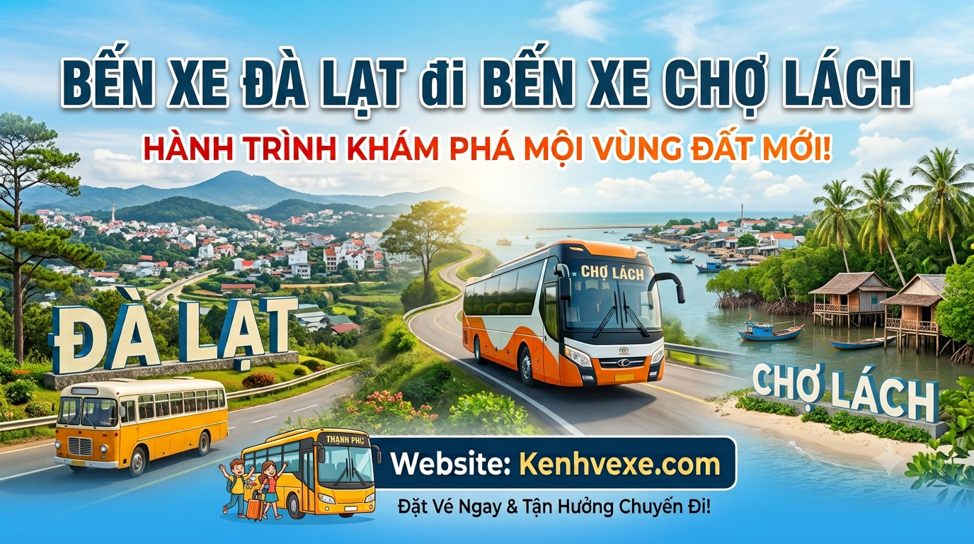 Xe khách Bến xe Đà Lạt đi Bến Xe Chợ Lách