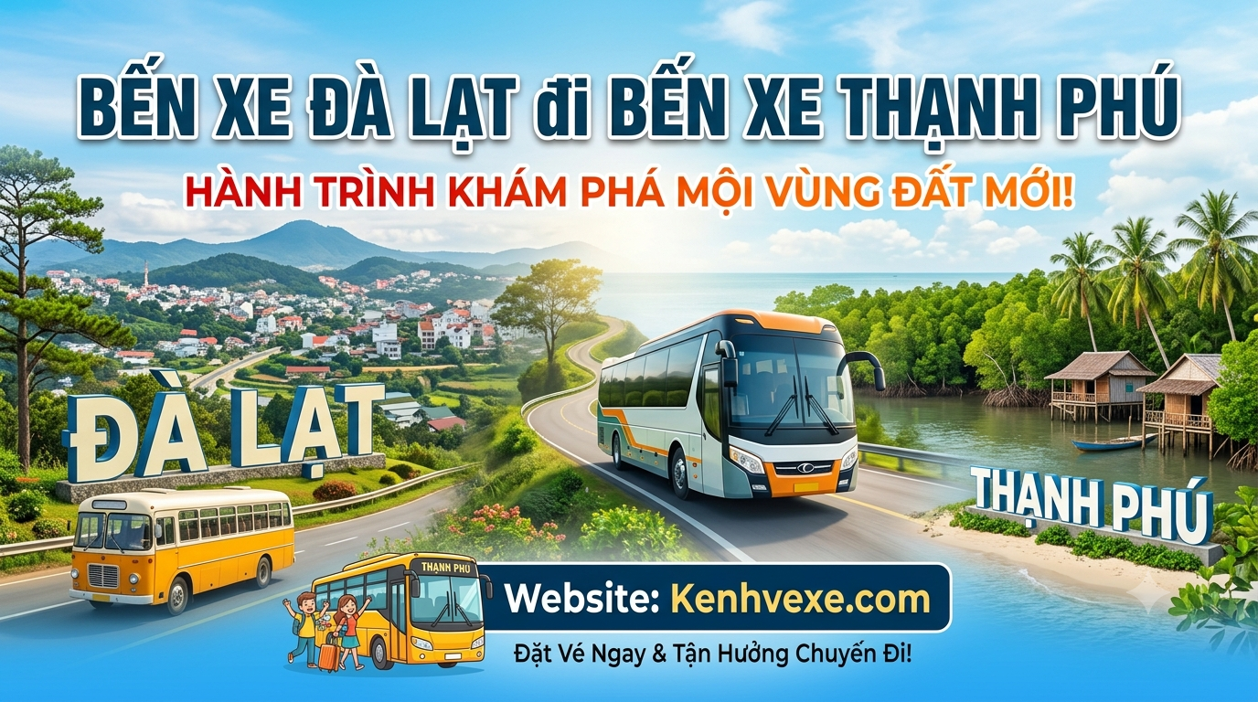 Xe khách Bến xe Đà Lạt đi Bến Xe Thạnh Phú