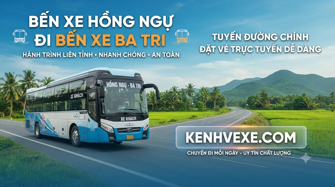 Xe khách Bến xe Hồng Ngự đi Bến Xe Ba Tri