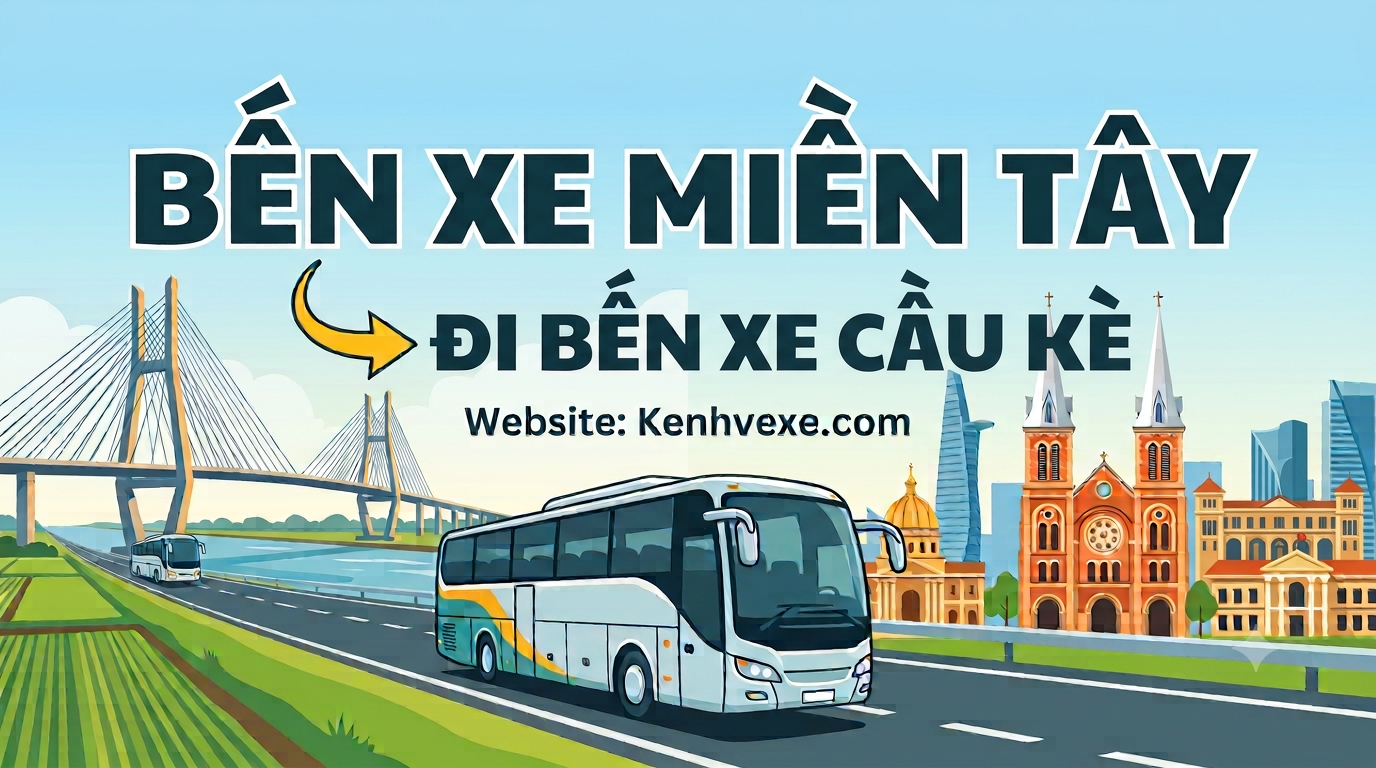 Xe khách Bến xe Miền Tây đi Bến xe Cầu Kè