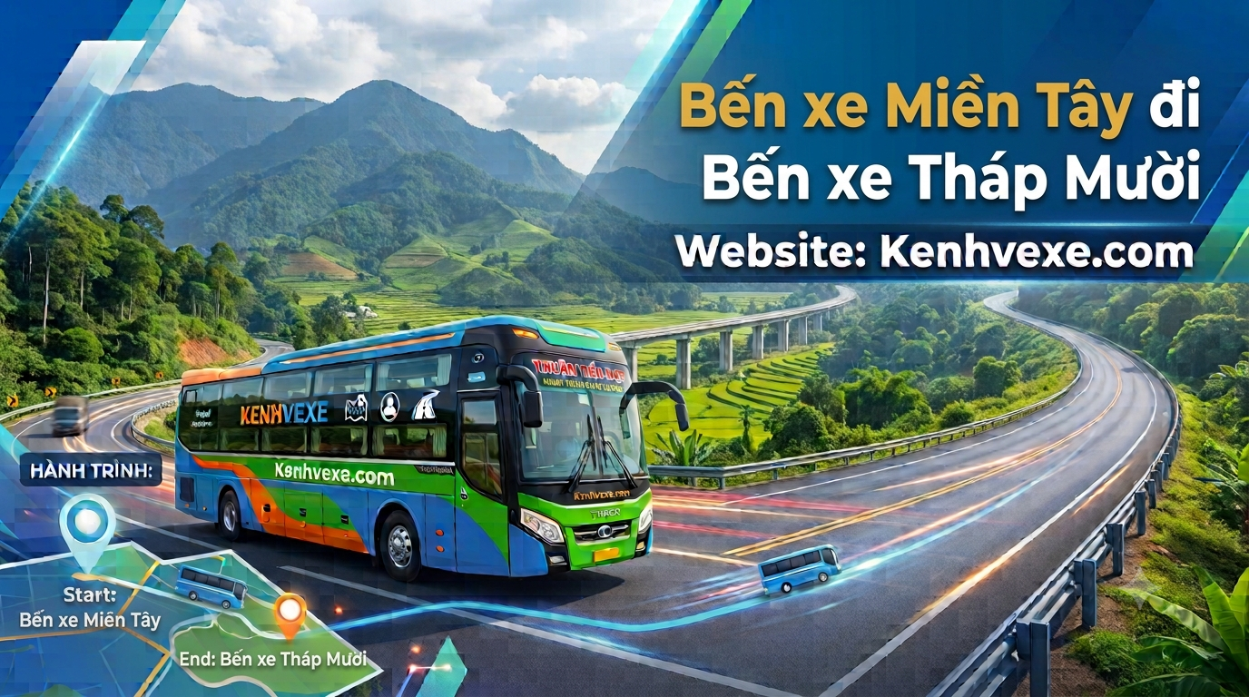 Xe khách Bến xe Miền Tây đi Bến xe Tháp Mười