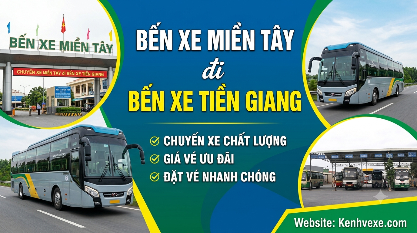 Xe khách Bến xe Miền Tây đi Bến xe Tiền Giang