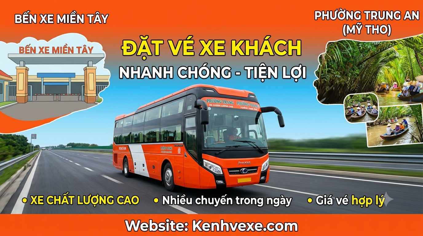 Xe khách Bến xe Miền Tây đi Phường Trung An
