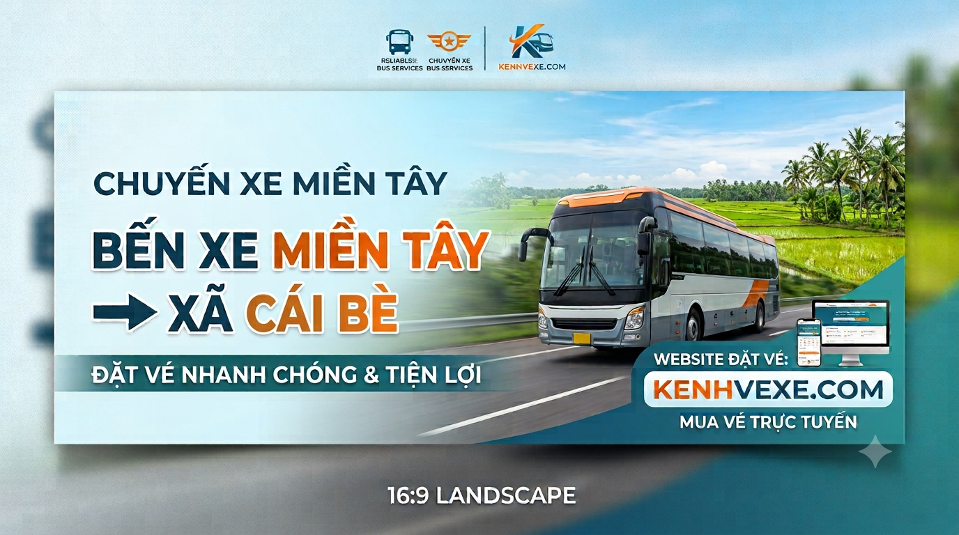 Xe khách Bến xe Miền Tây đi Xã Cái Bè