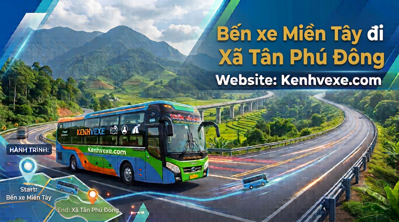 Xe khách Bến xe Miền Tây đi Xã Tân Phú Đông