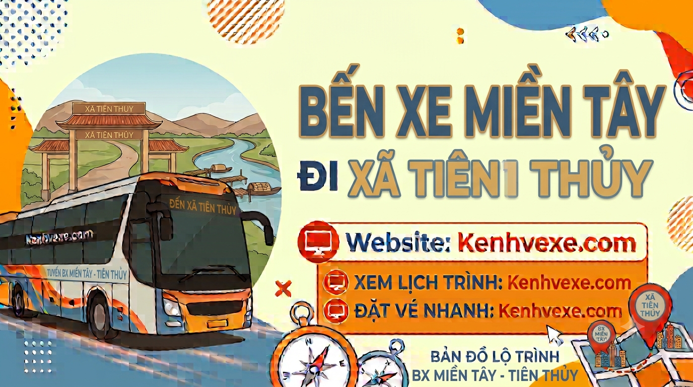 Xe khách Bến xe Miền Tây đi Xã Tiên Thủy