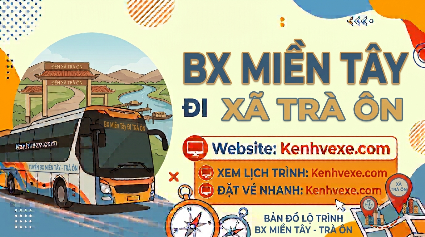 Xe khách Bến xe Miền Tây đi Xã Trà Ôn