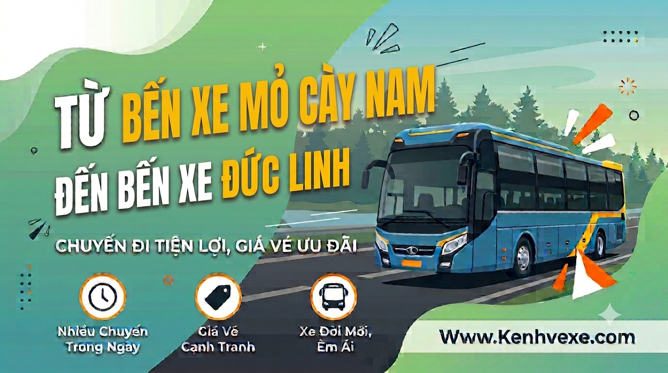 Xe khách Bến Xe Mỏ Cày Nam đi Bến xe Đức Linh