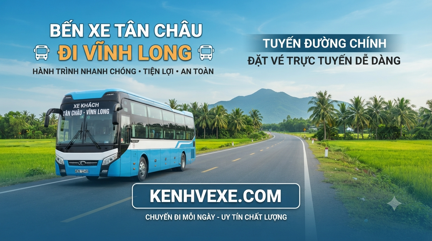 Xe khách Bến xe Tân Châu đi Vĩnh Long