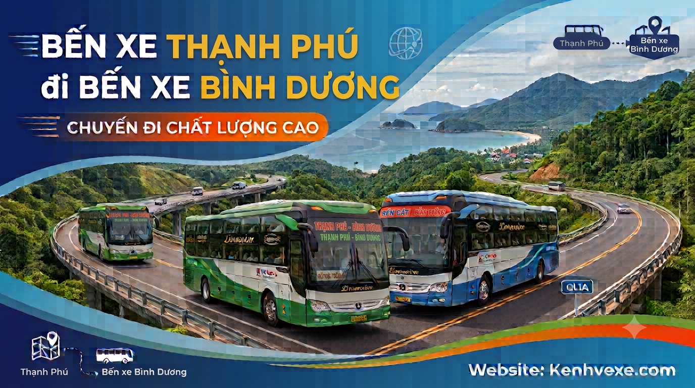 Xe khách Bến Xe Thạnh Phú đi Bến Xe Bình Dương