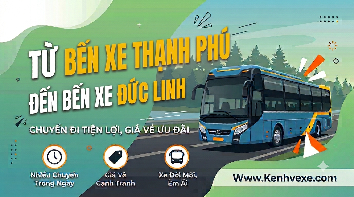 Xe khách Bến Xe Thạnh Phú đi Bến xe Đức Linh
