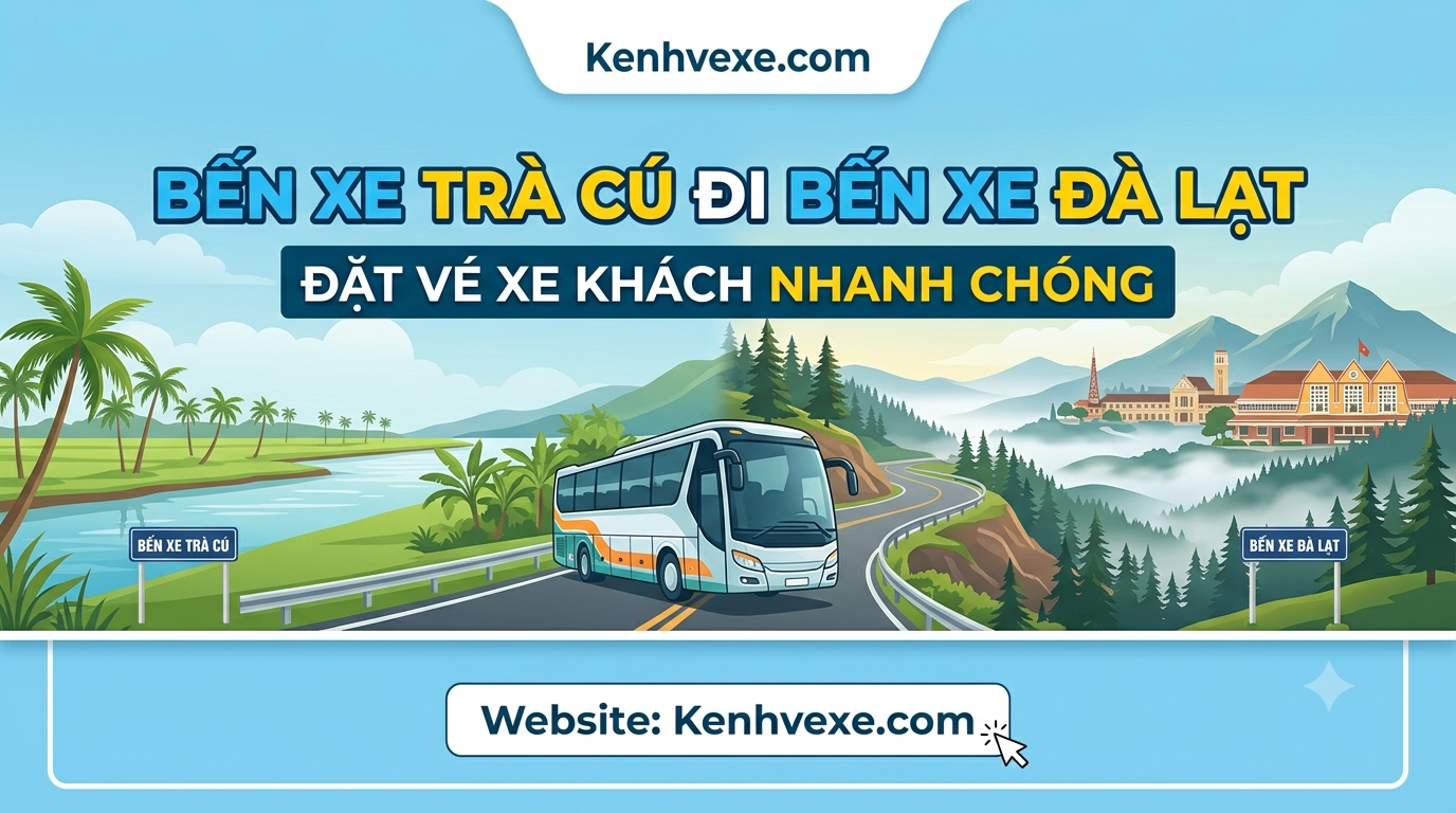 Xe khách Bến Xe Trà Cú đi Bến xe Đà Lạt