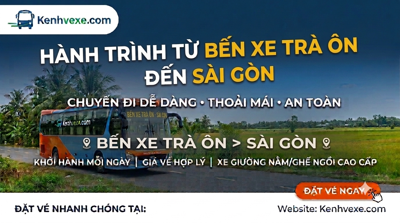 Xe khách Bến xe Trà Ôn đi Sài Gòn