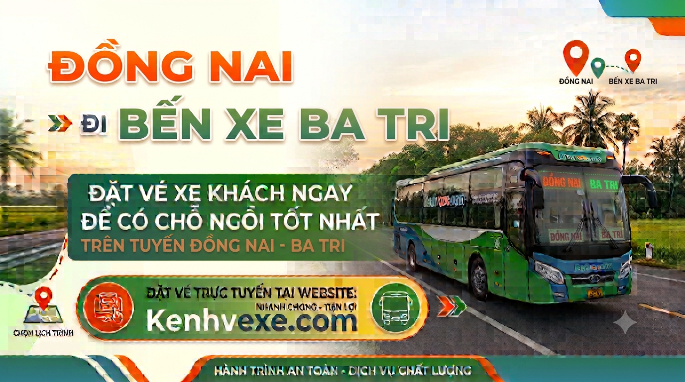 Xe khách Đồng Nai đi Bến Xe Ba Tri