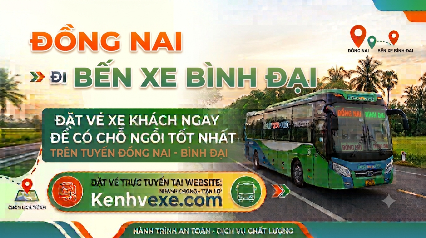 Xe khách Đồng Nai đi Bến Xe Bình Đại