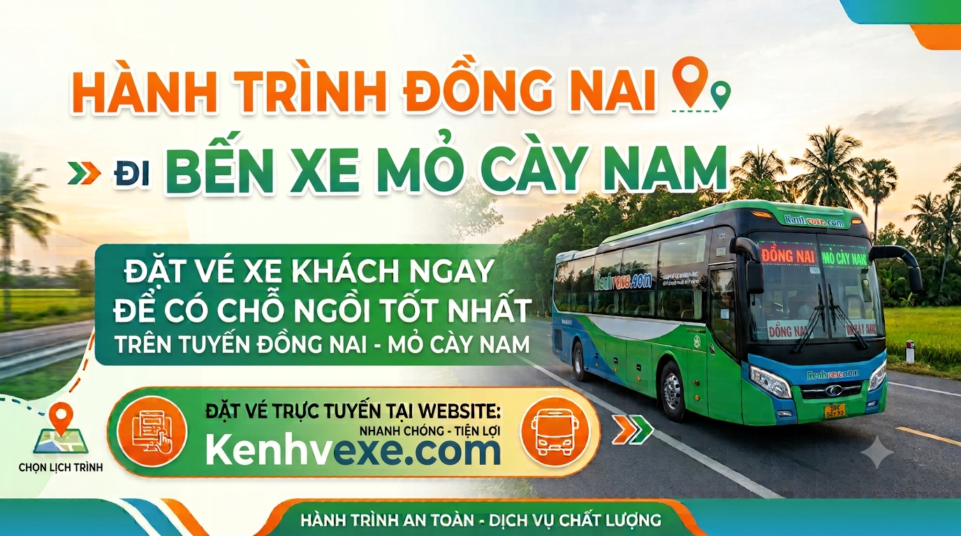 Xe khách Đồng Nai đi Bến Xe Mỏ Cày Nam