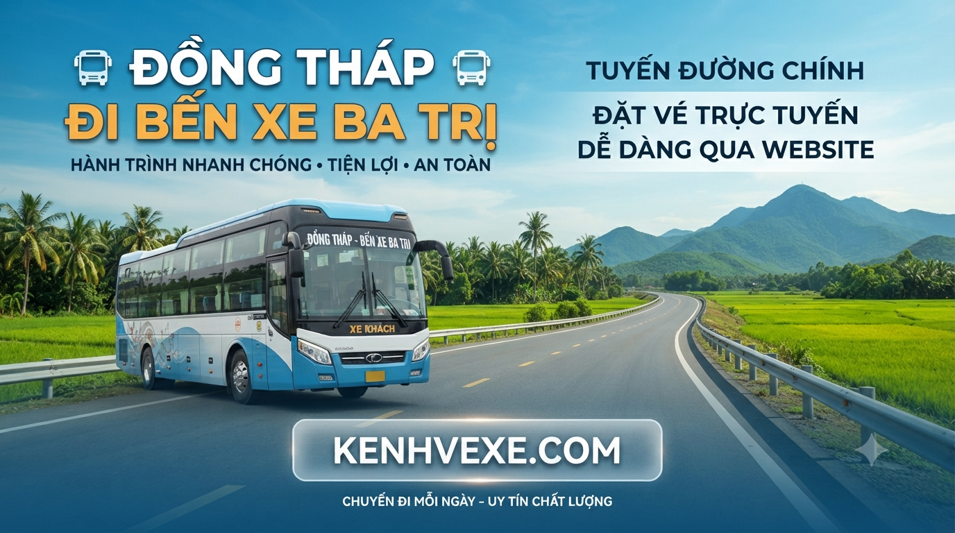 Xe khách Đồng Tháp đi Bến Xe Ba Tri