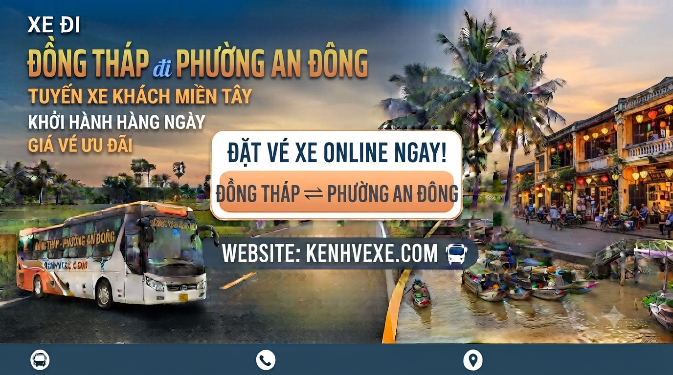 Xe khách Đồng Tháp đi Phường An Đông
