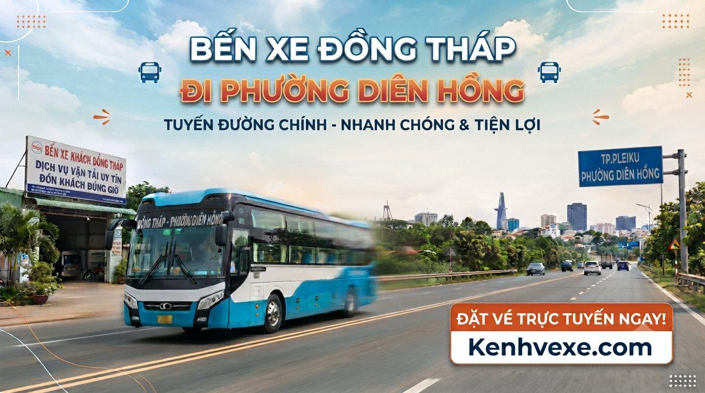 Xe khách Đồng Tháp đi Phường Diên Hồng