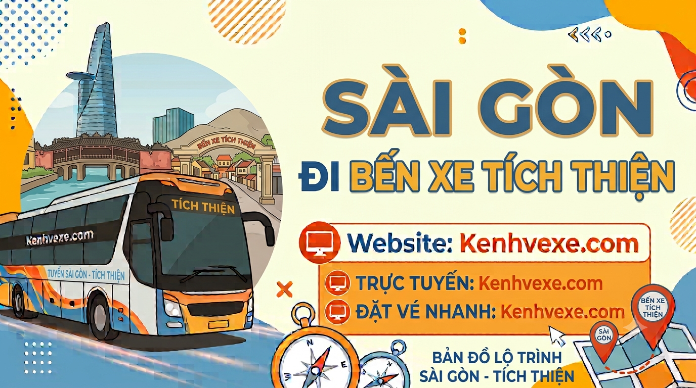Xe khách Sài Gòn đi Bến xe Tích Thiện