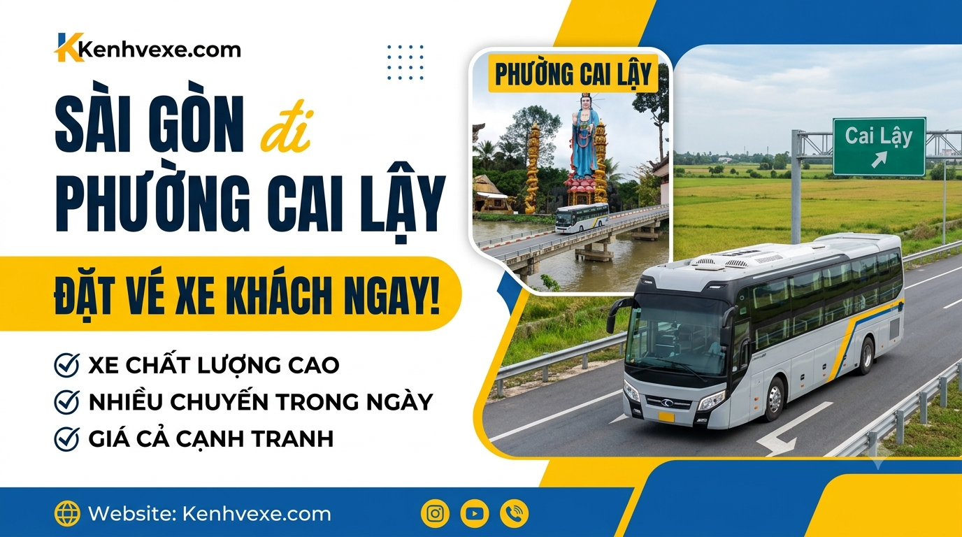 Xe khách Sài Gòn đi Phường Cai Lậy
