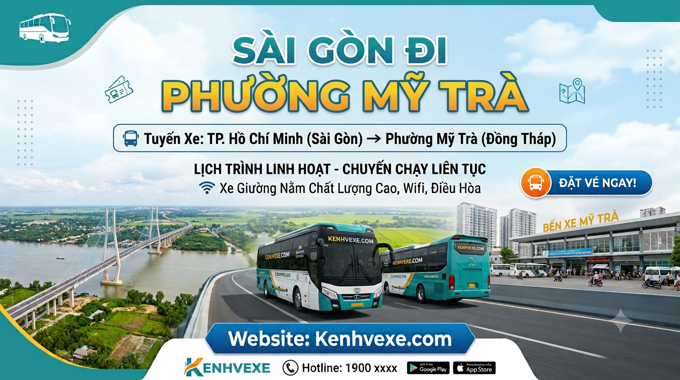 Xe khách Sài Gòn đi Phường Mỹ Trà