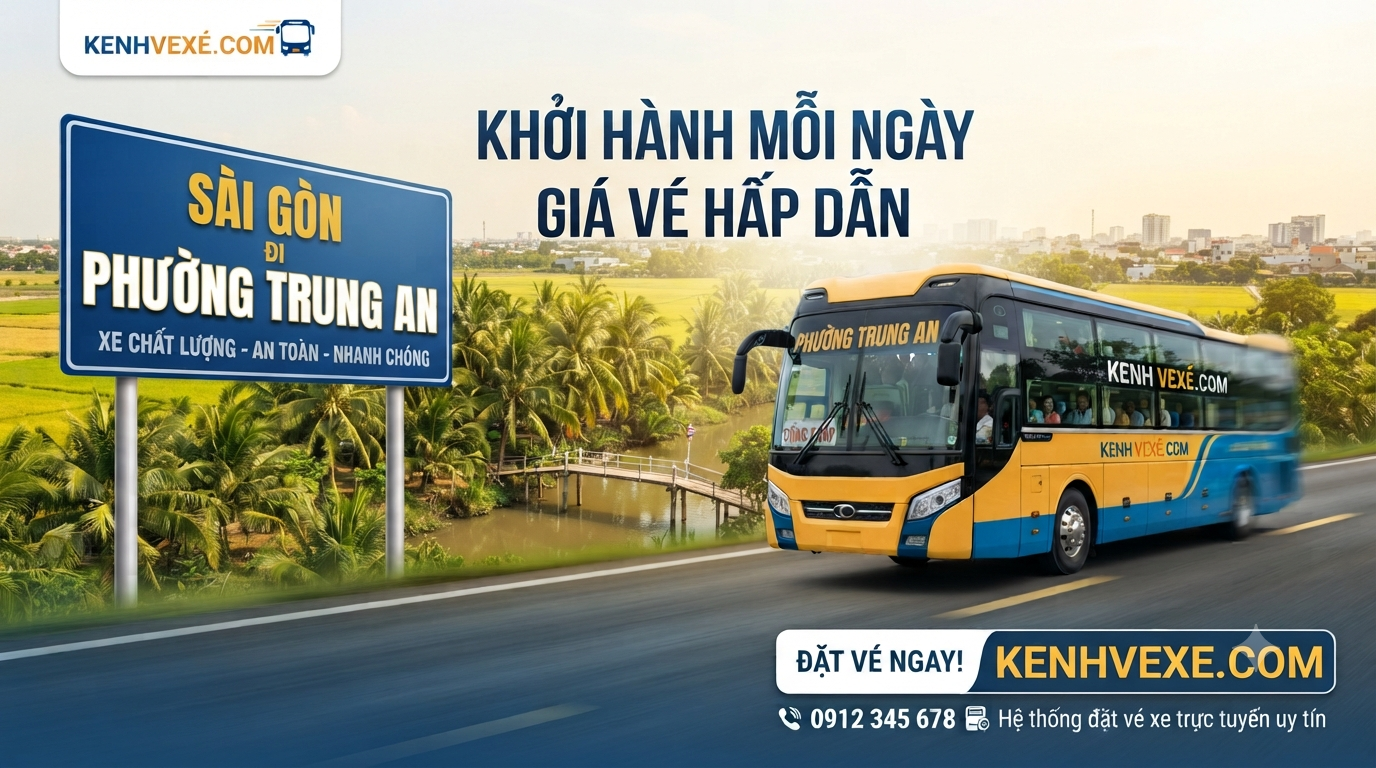 Xe khách Sài Gòn đi Phường Trung An