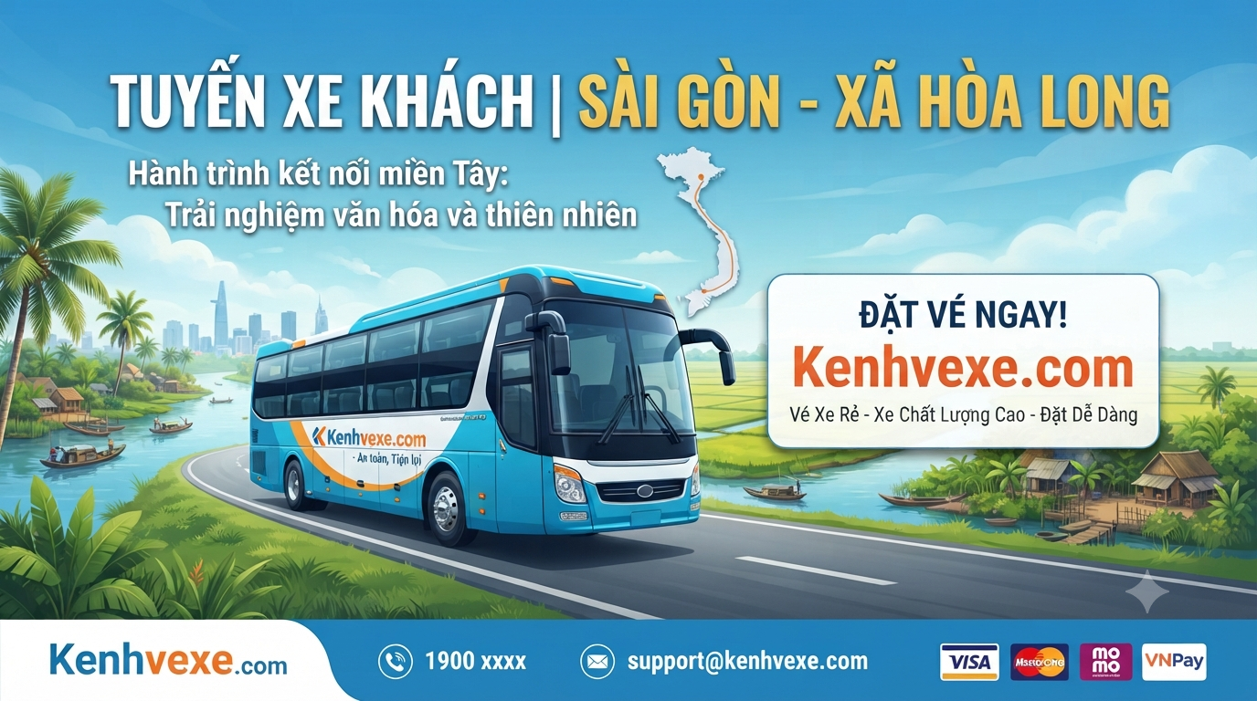 Xe khách Sài Gòn đi Xã Hòa Long