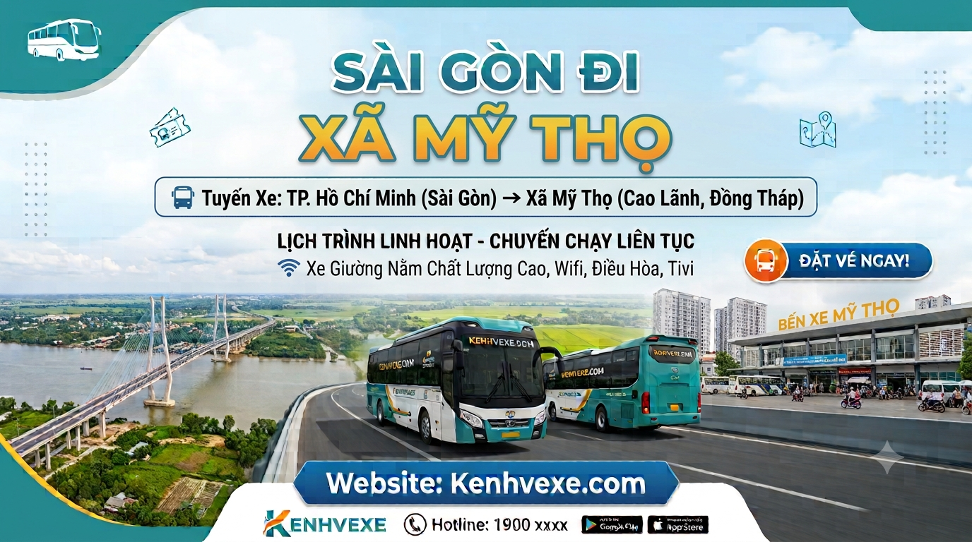 Xe khách Sài Gòn đi Xã Mỹ Thọ