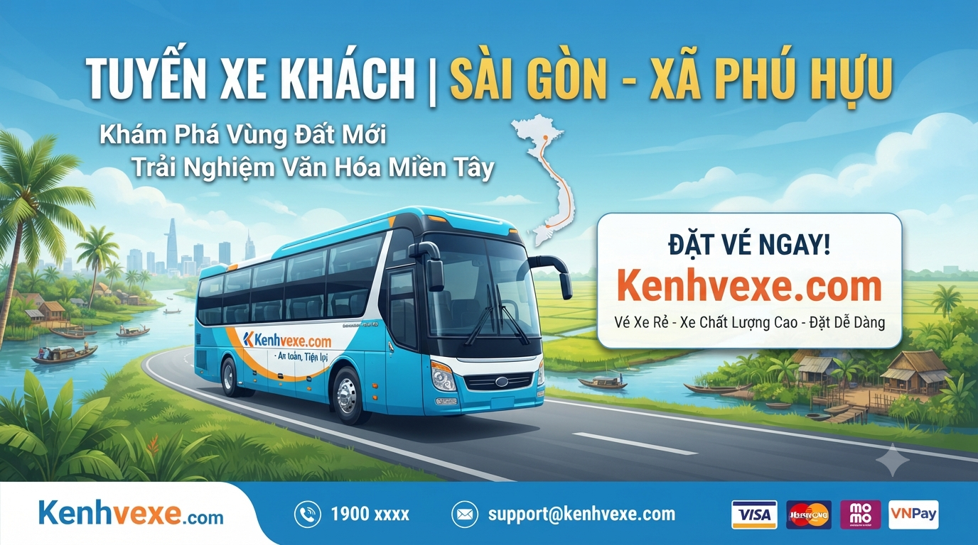 Xe khách Sài Gòn đi Xã Phú Hựu
