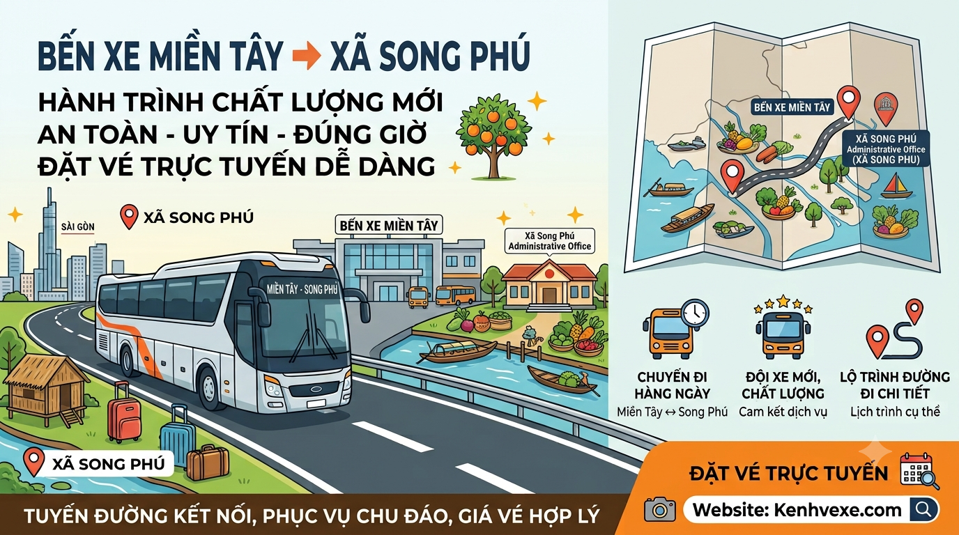 Xe khách Sài Gòn đi Xã Song Phú