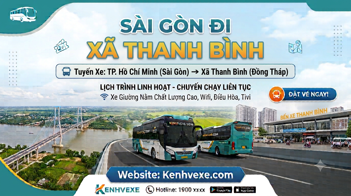 Xe khách Sài Gòn đi Xã Thanh Bình