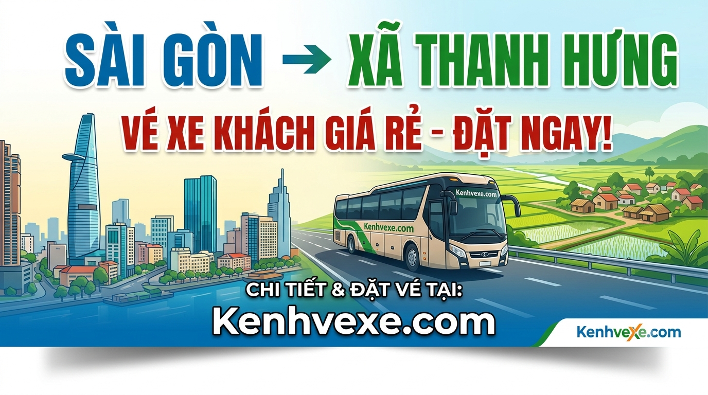 Xe khách Sài Gòn đi Xã Thanh Hưng