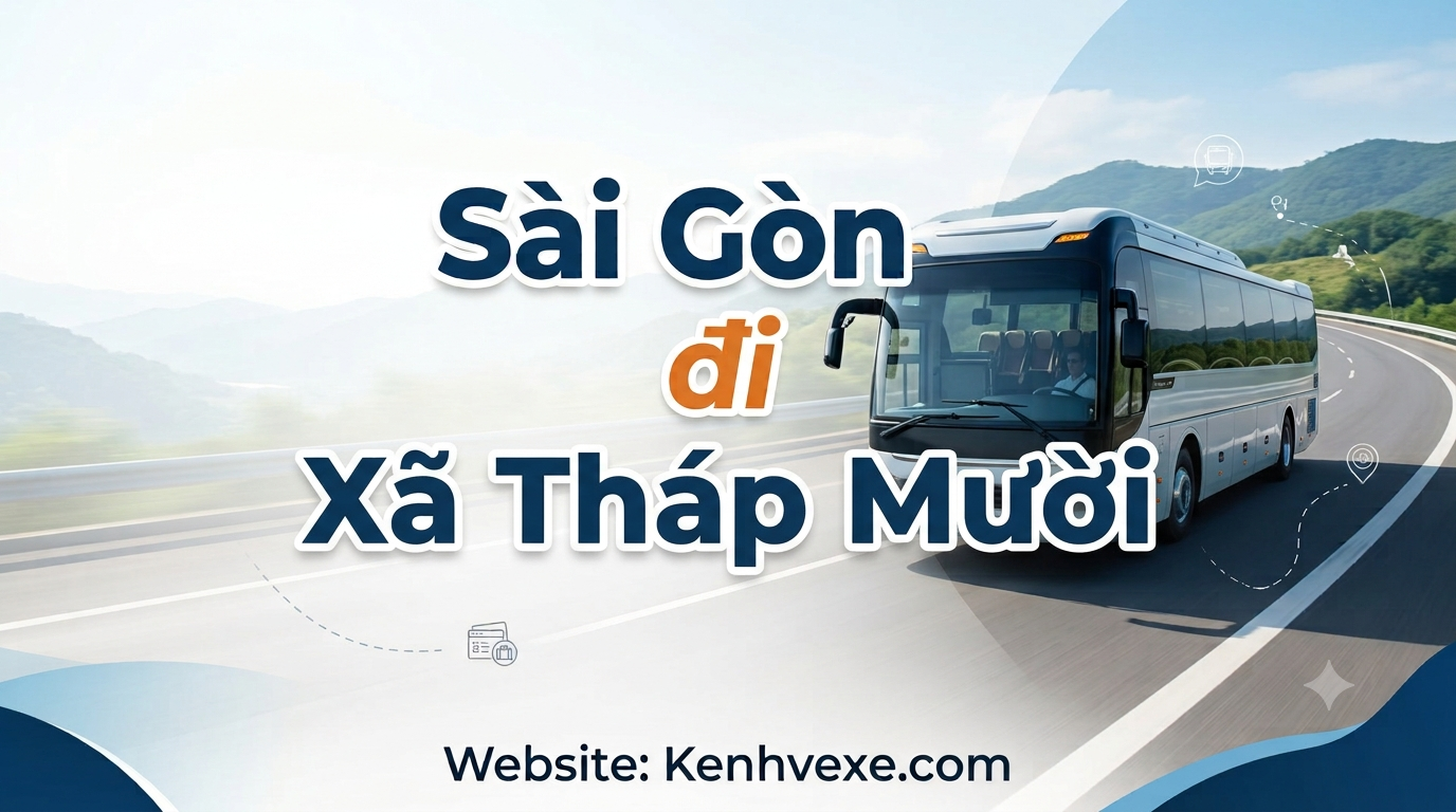 Xe khách Sài Gòn đi Xã Tháp Mười