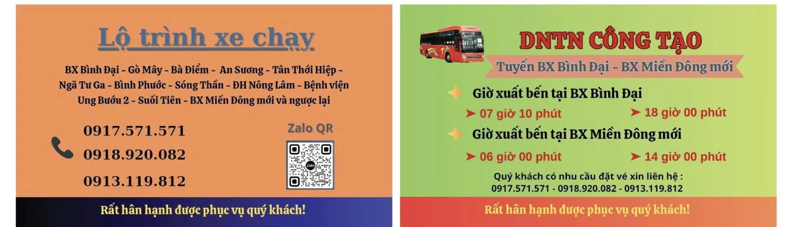 Hình ảnh Nhà xe Nhà xe Công Tạo Bình Đại