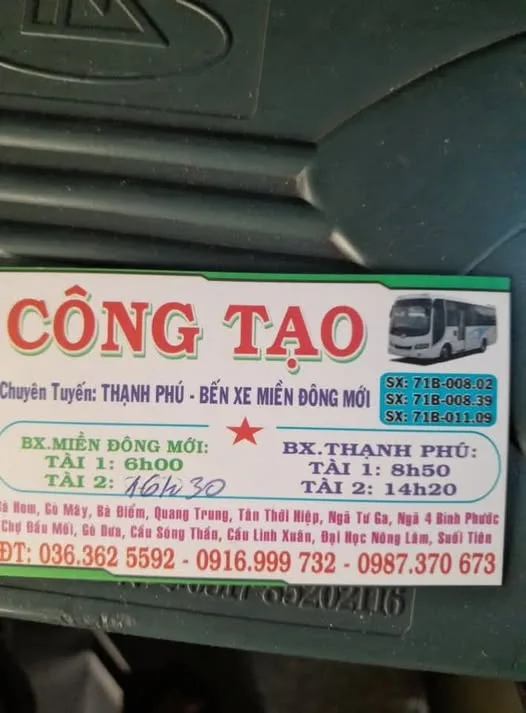 Hình ảnh Nhà xe Công Tạo Thạnh Phú