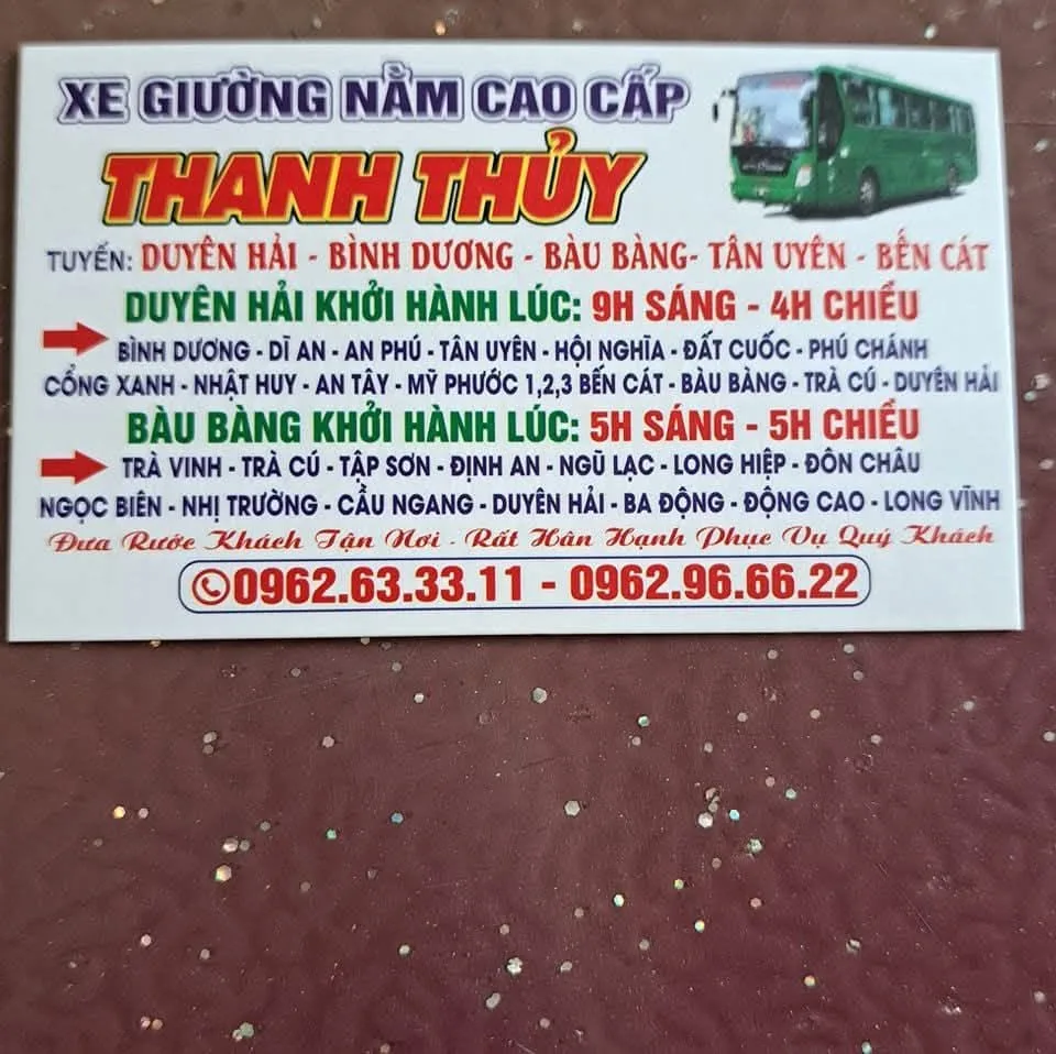 Biểu trưng nhà xe Thanh Thủy Trà Vinh Bình Dương