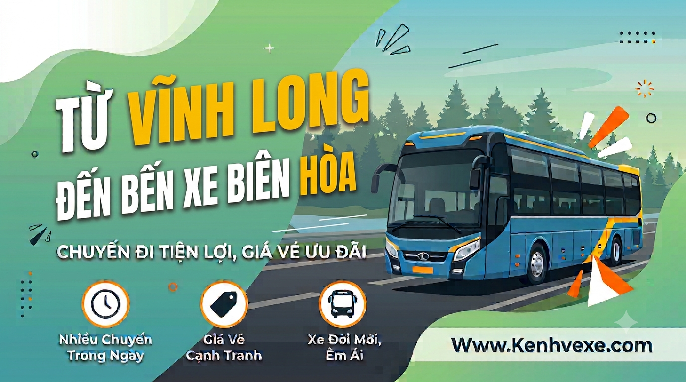 Xe khách Vĩnh Long đi Bến xe Biên Hòa