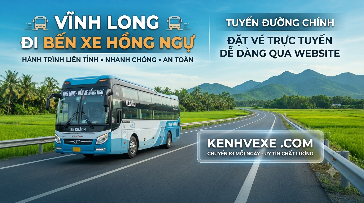 Xe khách Vĩnh Long đi Bến xe Hồng Ngự