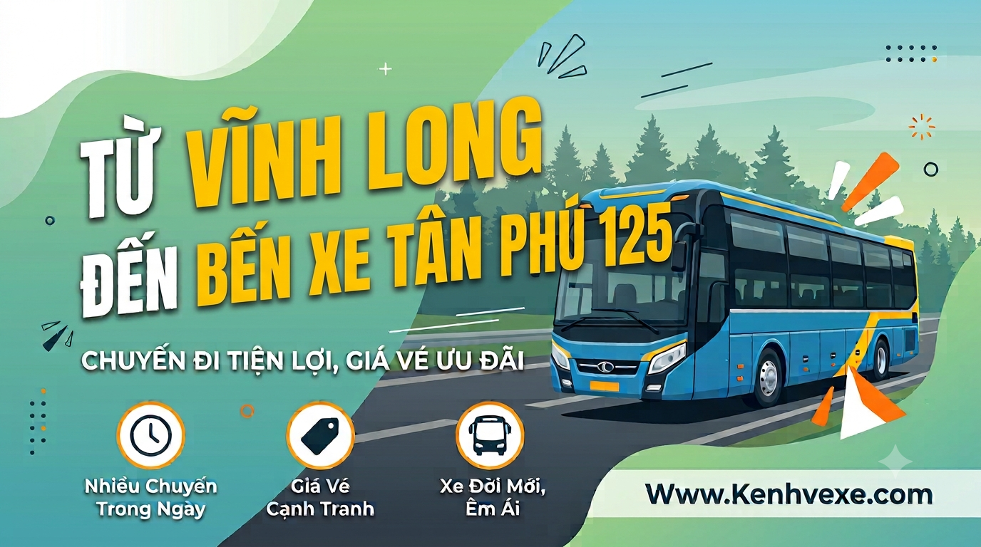 Xe khách Vĩnh Long đi Bến xe Tân Phú 125