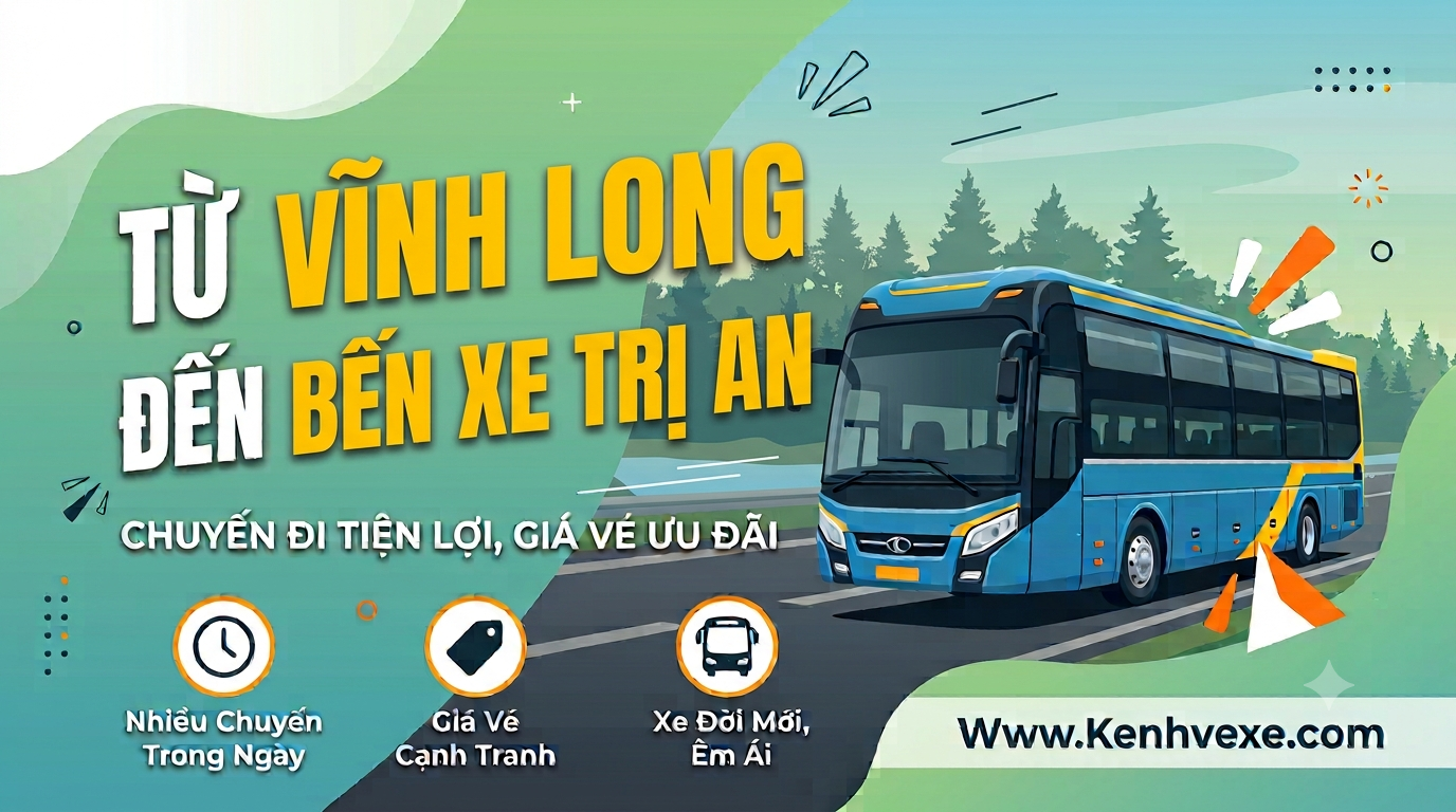 Xe khách Vĩnh Long đi Bến xe Trị An