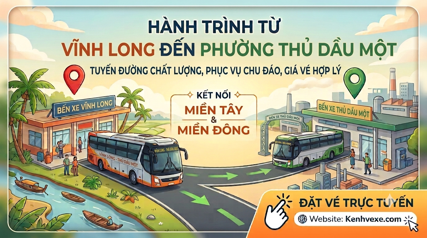 Xe khách Vĩnh Long đi Phường Thủ Dầu Một
